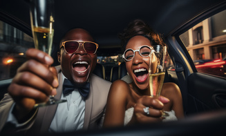 Chauffeur service for anniversary dinner in Golden, CO